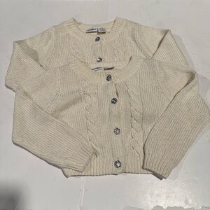 2 Kids R Us Cream Cable Knit Cardigans Size 4T